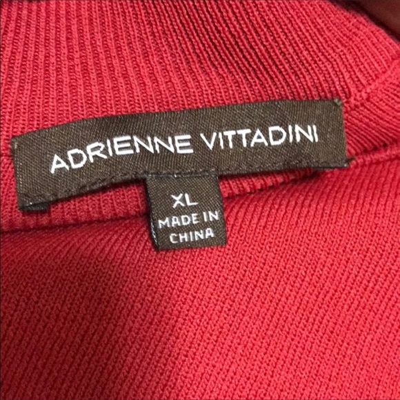 Adrienne VITTADINI Red Tank Top Size XL - Picture 3 of 6